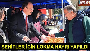 Şehitler için lokma hayrı yapıldı