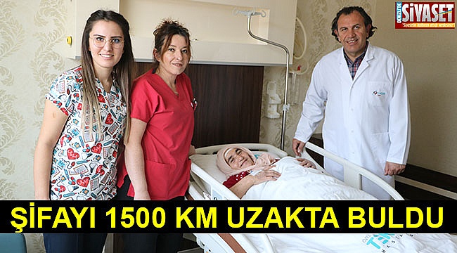 Şifayı 1500 km uzakta buldu