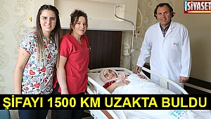 Şifayı 1500 km uzakta buldu