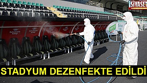 Stadyum dezenfekte edildi