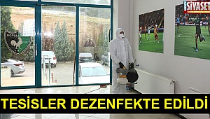 Tesisler dezenfekte edildi