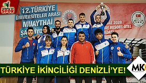 Türkiye ikinciliği Denizli’ye!