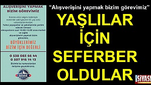 Yaşlılar için seferber oldular