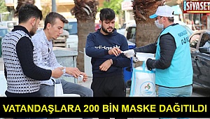 200 bin maske dağıtıldı