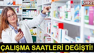 Çalışma saatleri değişti