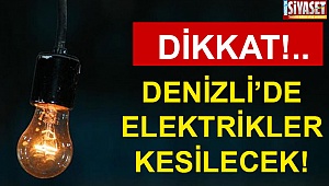 Denizli'de elektrik kesintisi