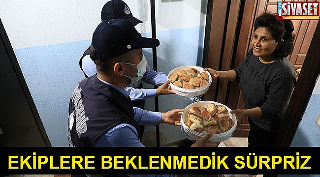 Ekiplere pasta sürprizi