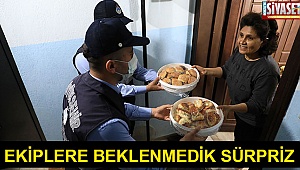 Ekiplere pasta sürprizi