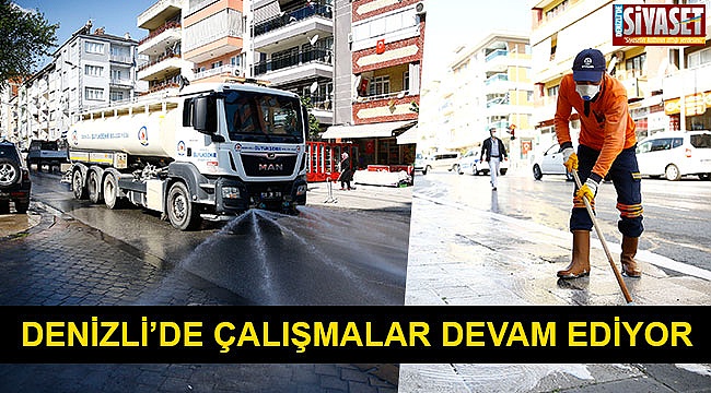 Emek ve İnönü Caddesi yıkanıp dezenfekte edildi