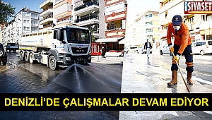 Emek ve İnönü Caddesi yıkanıp dezenfekte edildi