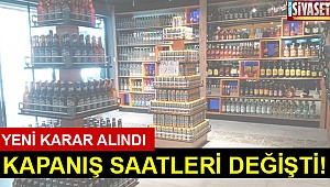 Kapanma saatleri belli oldu