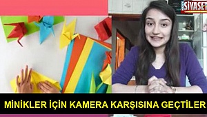 Minikler için kamera karşısına geçtiler