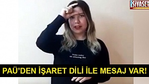 PAÜ Öğrencileri İşaret Diliyle #EvdeKal Dedi