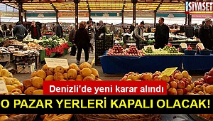 Pazar yerlerinde yeni düzenleme!