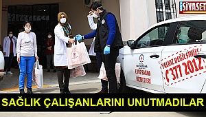 Sağlık çalışanlarını unutmadılar