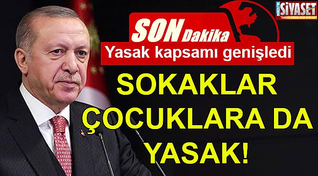 Sokaklar çocuklara da yasak!