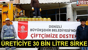 Üreticiye 30 bin litre sirke
