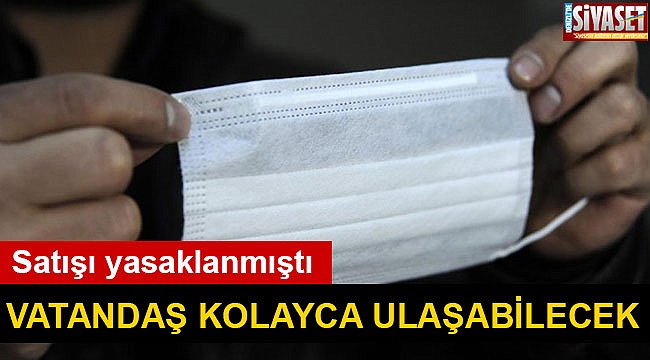 Vatandaş maskeye kolayca ulaşabilecek