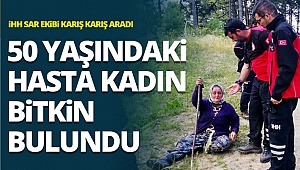 50 yaşındaki sara hastası kadın bitkin olarak bulundu