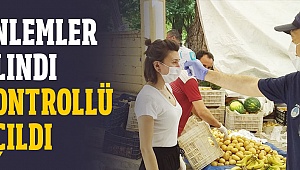 Buldan pazarı, kontrollü olarak açıldı