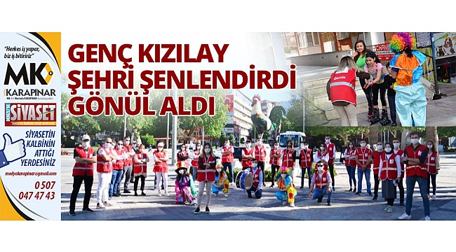 Genç Kızılay şehri şenlendirdi gönül aldı