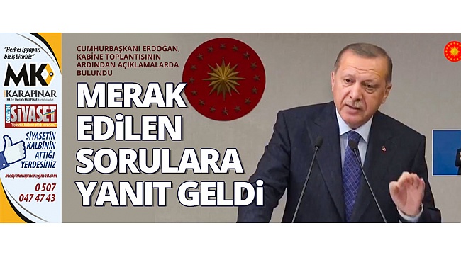 Merak edilen sorulara yanıt geldi