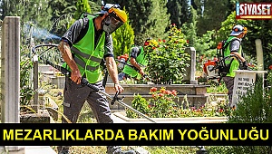 Mezarlıklarda bakım yoğunluğu