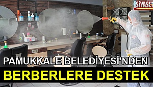 Pamukkale Belediyesi’nden berberlere destek