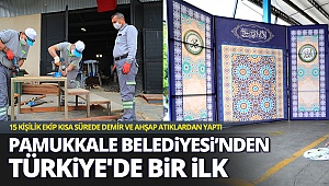 Pamukkale Belediyesi’nden Türkiye'de bir ilk