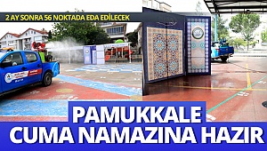 Pamukkale cuma namazına hazır