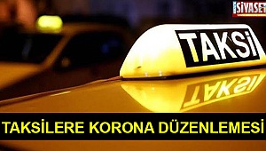 Taksilere korona düzenlemesi