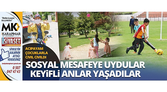 Acıpayam çocuklarla cıvıl cıvıldı