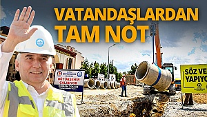 Alt yapı çalışmalarına vatandaşlardan tam not