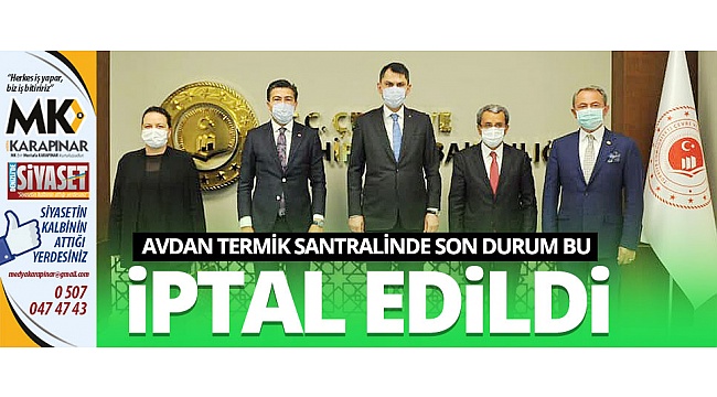Avdan termik santrali için karar çıktı