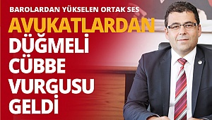 Avukatlardan düğmeli cübbe vurgusu geldi