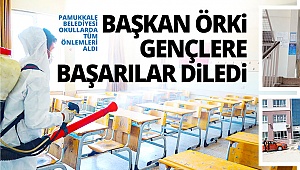 Başkan Örki gençlere başarılar diledi