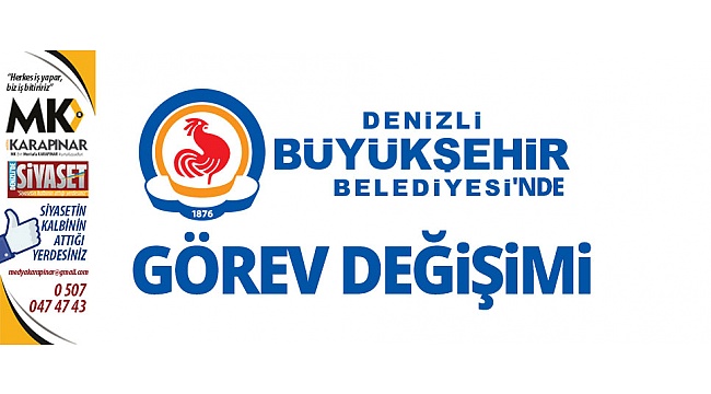 Büyükşehir'de görev değişimi