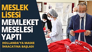 Denizli’de üretilen maskeler Hollanda’ya gönderildi