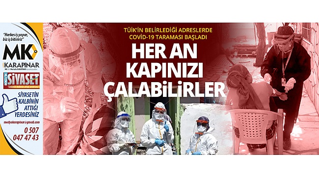 Denizli genelinde Covid-19 tarama testi başladı