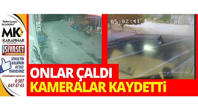 Güvenlik kameraları hırsızları ele verdi