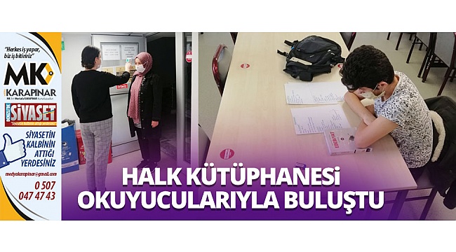 Halk Kütüphanesi okuyucularıyla buluştu