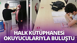 Halk Kütüphanesi okuyucularıyla buluştu