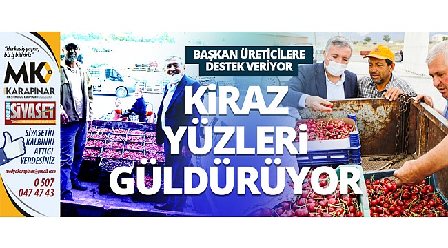 Kepenek’ten kiraz üreticilerine destek