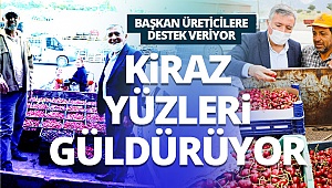 Kepenek’ten kiraz üreticilerine destek