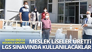 Meslek liseleri üretti LGS sınavında kullanılacaklar