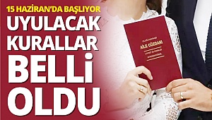 Nikahlarda uyulacak kurallar belli oldu