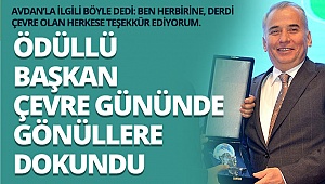 Ödüllü başkan çevre gününde gönüllere dokundu