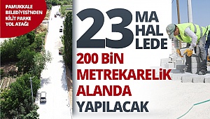 Pamukkale Belediyesi'nden kilit parke yol atağı