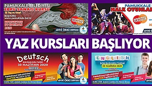 Pamukkale’de yaz kursları başlıyor