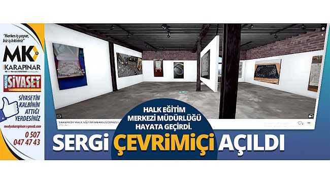 Sarayköy’de çevrimiçi sergi açıldı